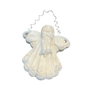 Magical Pottery 1982 Light Blue Angel Pottery Wall Hanger